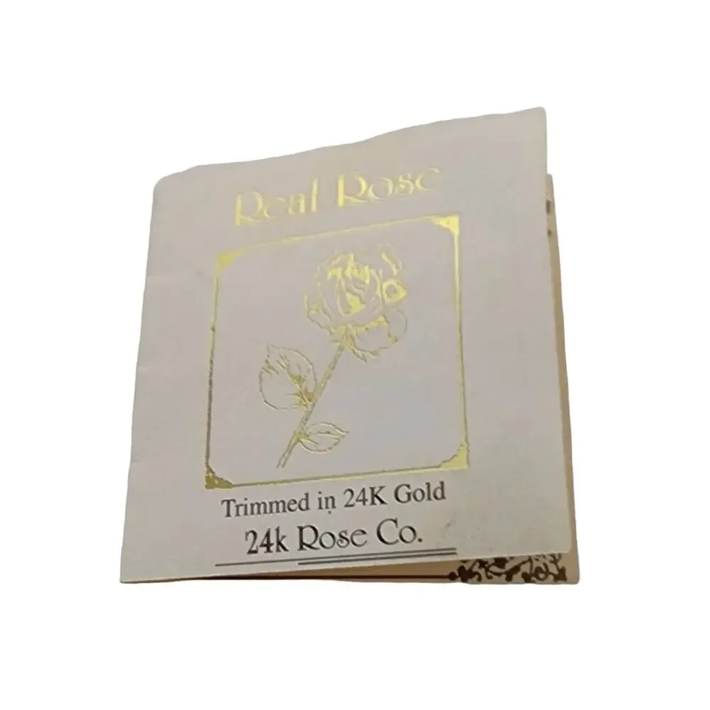 Forever Rose 24K Gold Plated Timeless Handcrafted Single Red Rose - Picture 4 of 8